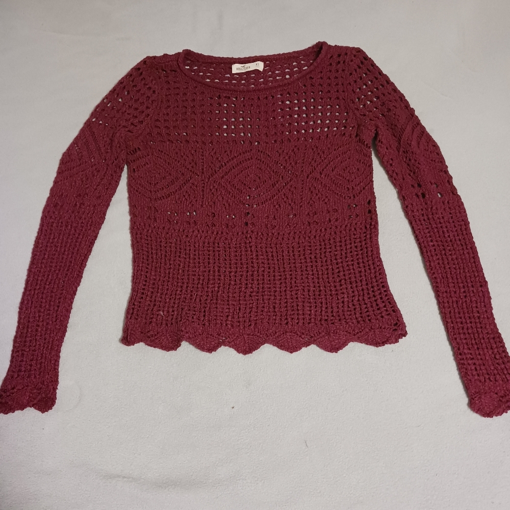 XS Hollister crochet top